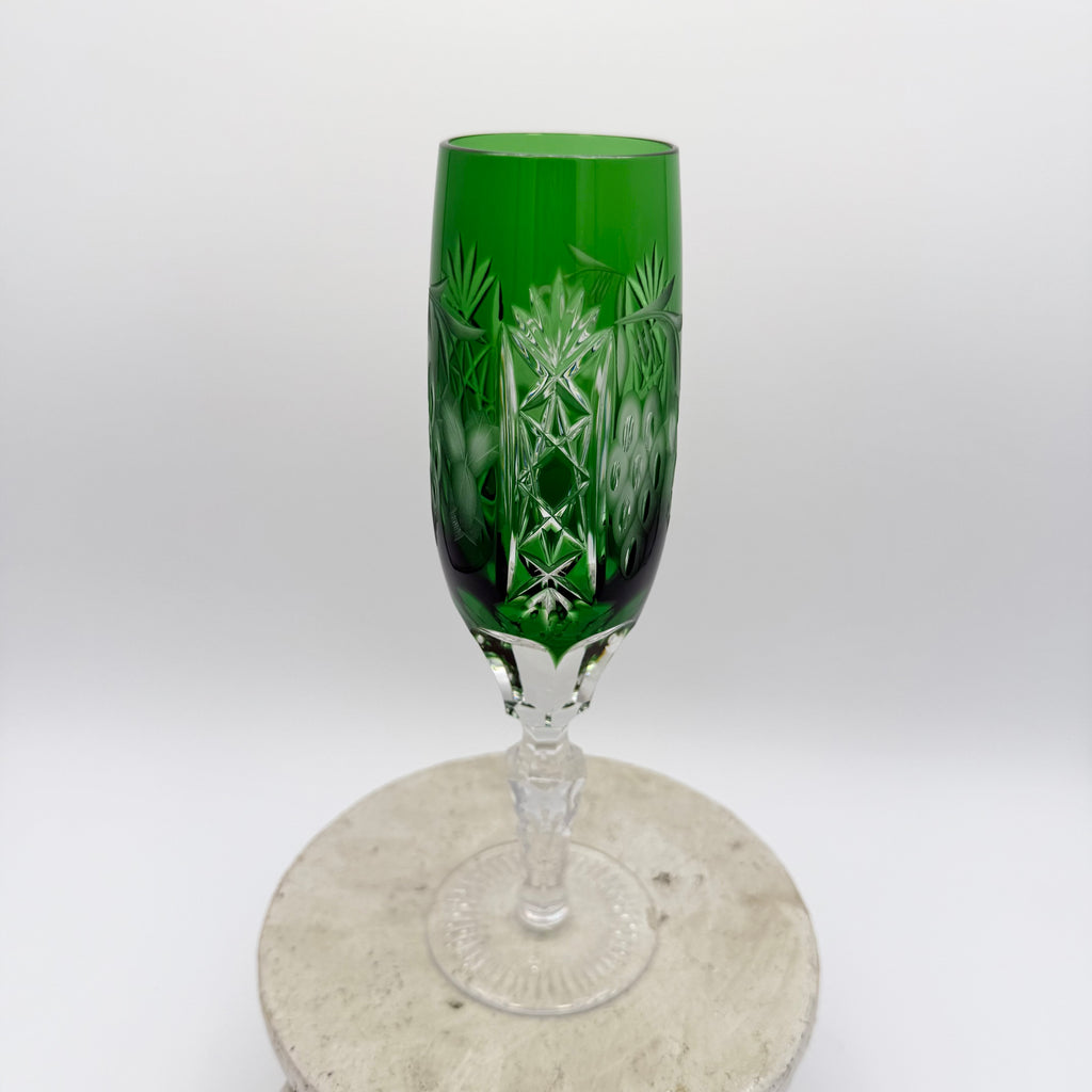 Nachtmann Traube Cut To Clear Crystal Champagne Flutes