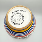 Hand-Painted Spanish Ceramic Vase – Multicolor Folk Art Motif, Made in Spain