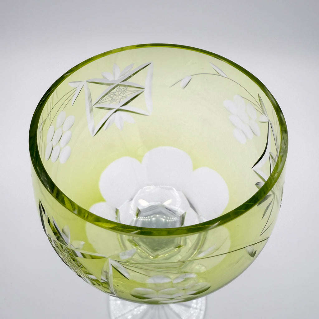 Nachtmann Traube Cut to Clear Crystal Wine Hock Glasses