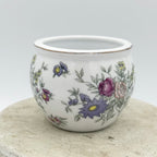 Hand Painted Porcelain Urn With Floral Motif