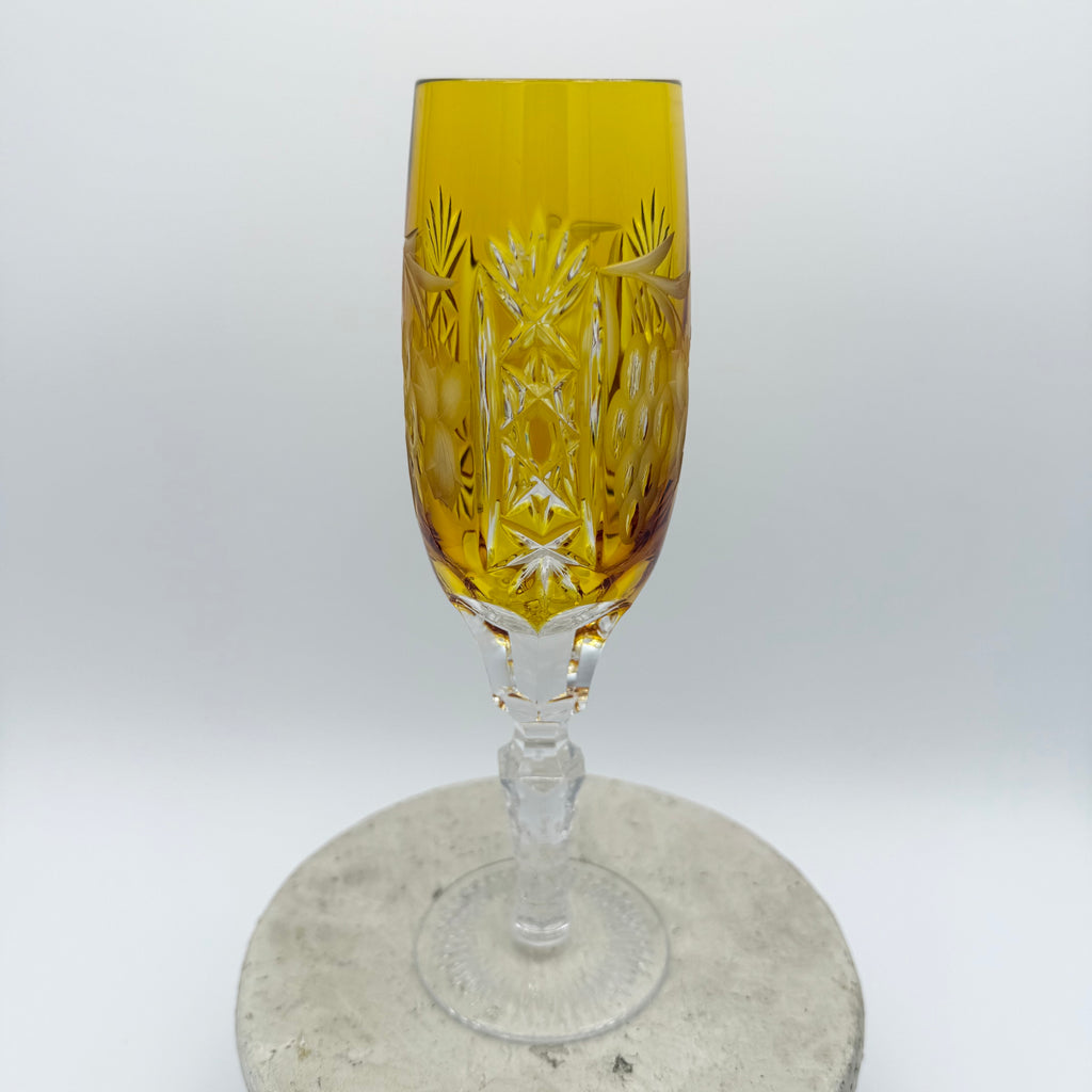 Nachtmann Traube Cut To Clear Crystal Champagne Flutes