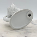 Vintage Bone China Dolphin or Koi Open Salt Cellar Caviar Shell Bowl