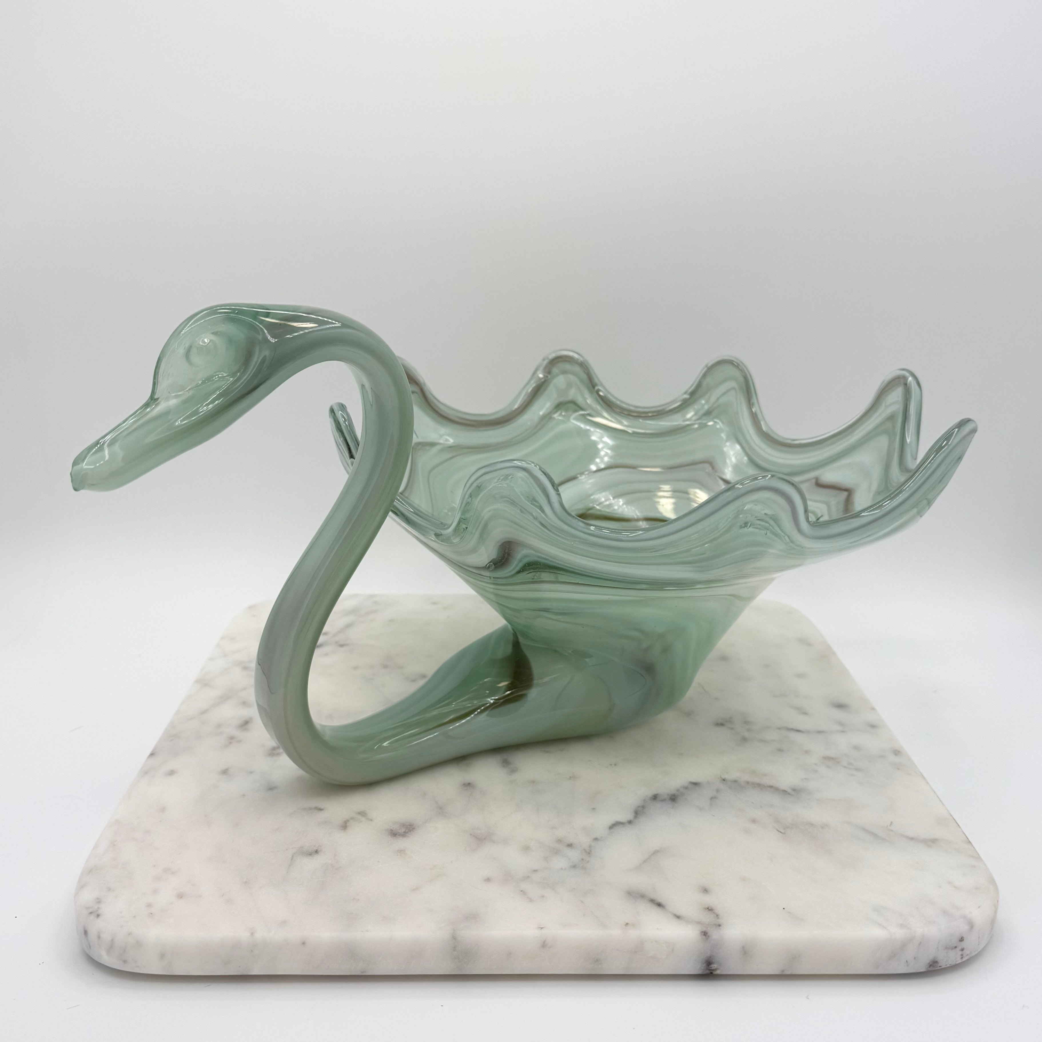 Vintage Art Glass Swan Figurine