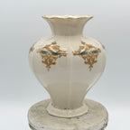 Lenox Catalan Vase with Gold and Turquoise Scrollwork