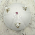 Nippon Hand Painted 3-Footed Bowl with Raised Gold Gilt