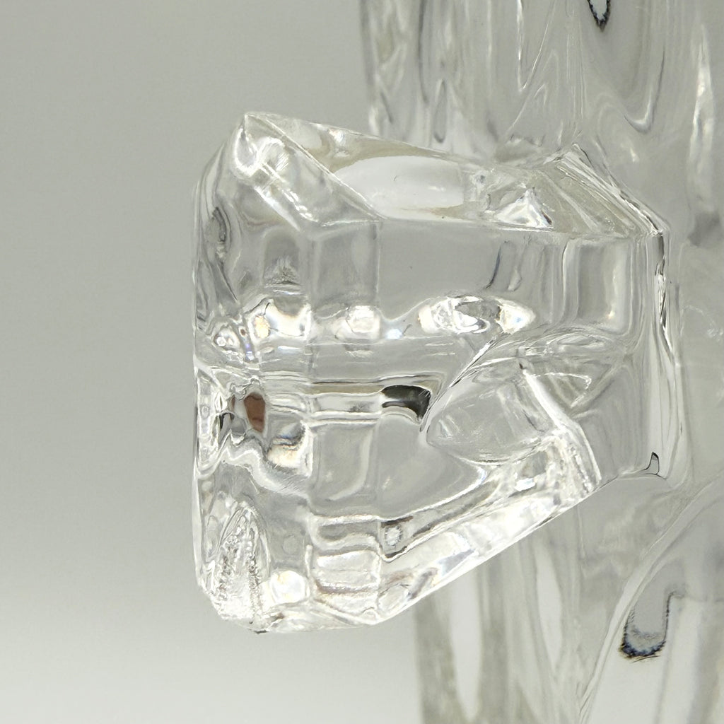 Mid-Century Modern Heavy Bleikristall 24% Lead Cut Crystal Champagne Ice Bucket with Handles