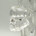 Mid-Century Modern Heavy Bleikristall 24% Lead Cut Crystal Champagne Ice Bucket with Handles