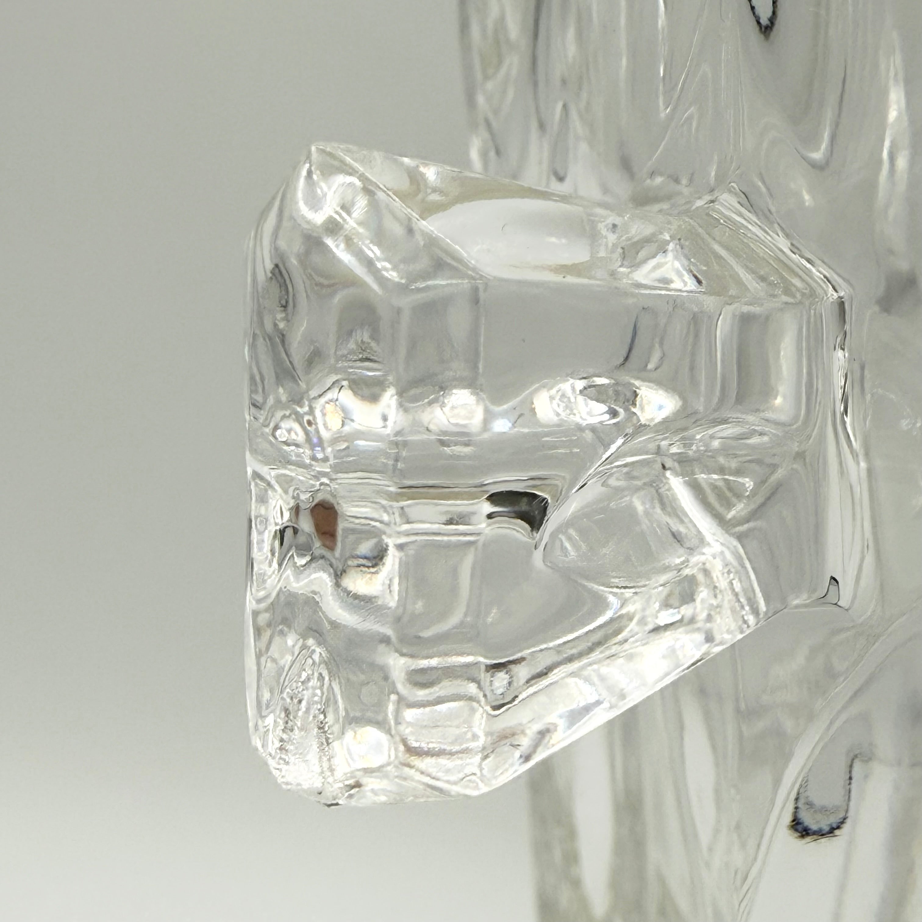 Mid-Century Modern Heavy Bleikristall 24% Lead Cut Crystal Champagne Ice Bucket with Handles