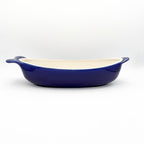 Vintage Environmental Ceramics Blue Fish Shaped Covered Baking Dish, c. 1966