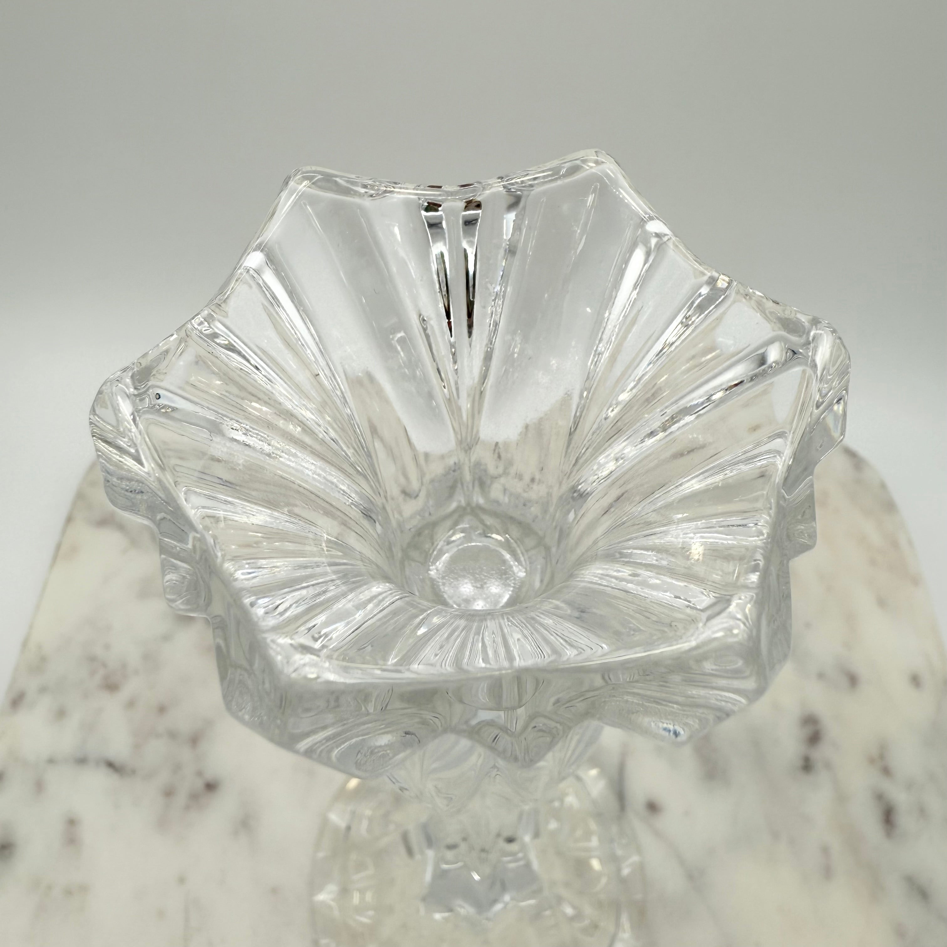 Pair of Lead Crystal Candle Holders
