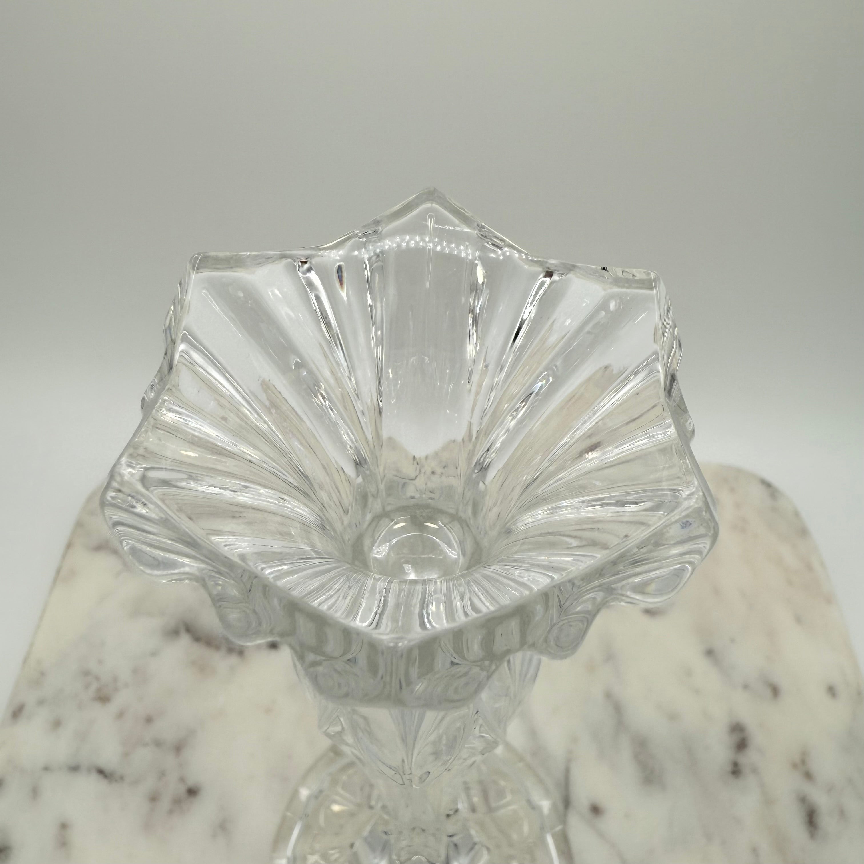 Pair of Lead Crystal Candle Holders