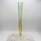 Rare Vintage Bořek Šípek / Ajeto Glass Vase – Green & Yellow, Czech Art Glass