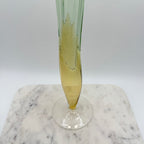 Rare Vintage Bořek Šípek / Ajeto Glass Vase – Green & Yellow, Czech Art Glass