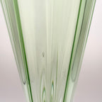 Rare Vintage Bořek Šípek / Ajeto Glass Vase – Green & Yellow, Czech Art Glass