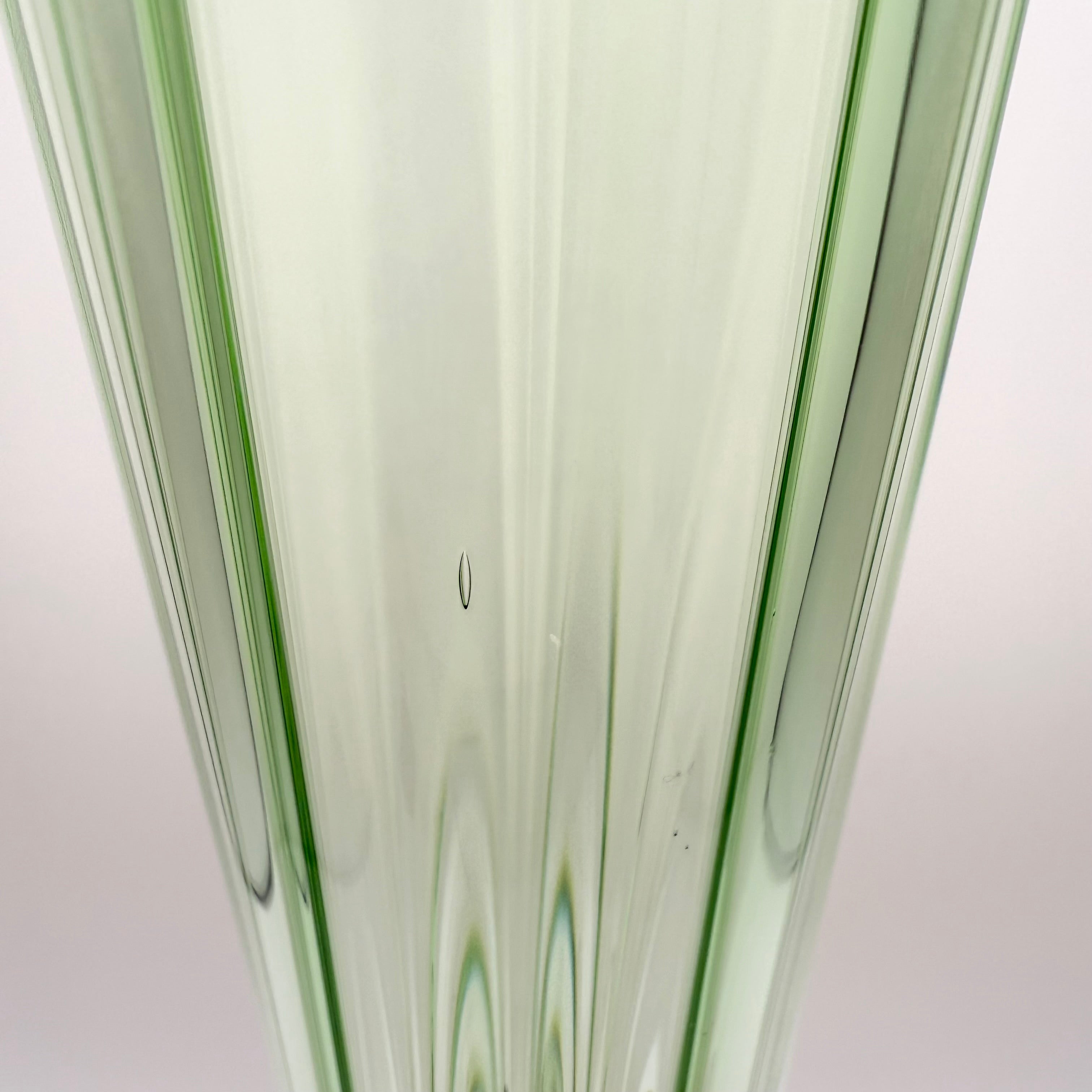 Rare Vintage Bořek Šípek / Ajeto Glass Vase – Green & Yellow, Czech Art Glass