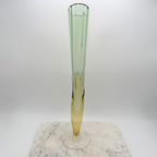 Rare Vintage Bořek Šípek / Ajeto Glass Vase – Green & Yellow, Czech Art Glass