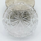 24% Lead Crystal Shallow Round Trinket / Nut Dish, Champagne Coaster, Set of 2