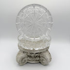 24% Lead Crystal Shallow Round Trinket / Nut Dish, Champagne Coaster, Set of 2