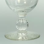 Vintage Fostoria Lace Etched Cocktail Stemmed Glasses with Gold Rim, Set of 4