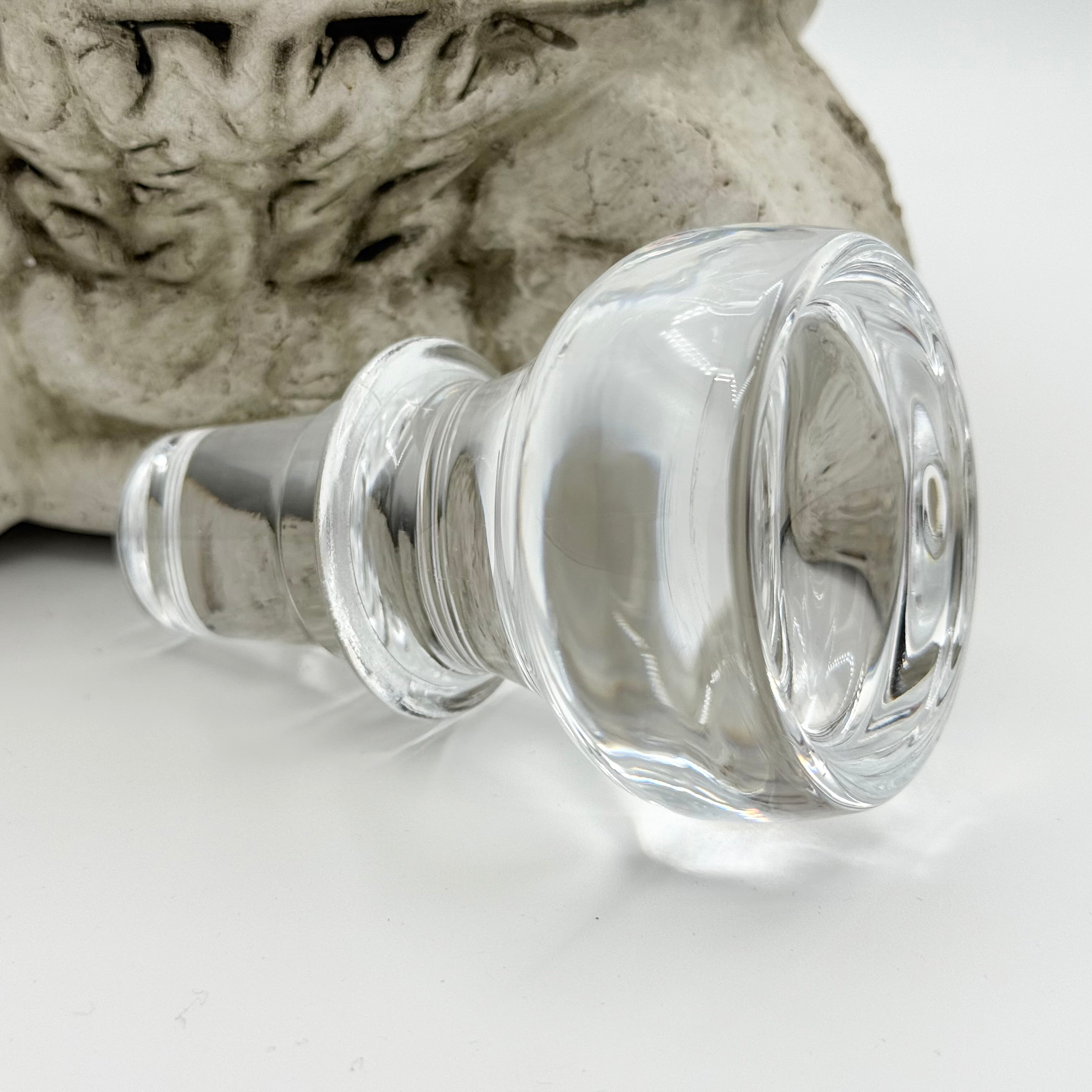 Cristal D'Arques 24% Lead Crystal Thumbprint Liquor Decanter with Stopper