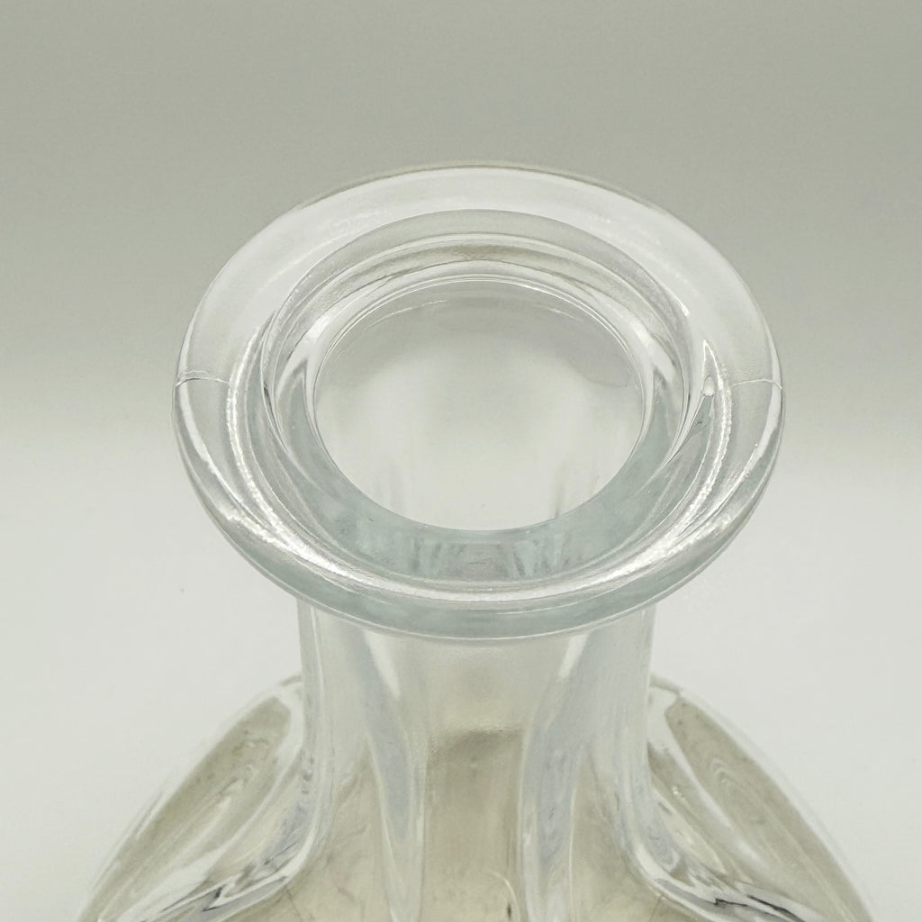 Vintage Cristal D'Arques 24% Lead Crystal Thumbprint Liquor Decanter with Stopper