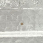 Trade Continental Hand Wrought Hammered Aluminum Serving Tray with Etched Acorns and Leaves