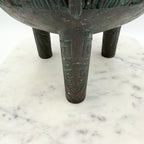 Vintage James Mont Style Brutalist Metal Carved MCM Ice Bucket