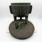 Vintage James Mont Style Brutalist Metal Carved MCM Ice Bucket