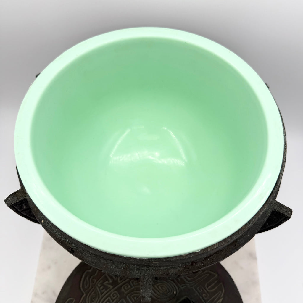 Vintage James Mont Style Brutalist Metal Carved MCM Ice Bucket