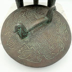 Vintage James Mont Style Brutalist Metal Carved MCM Ice Bucket