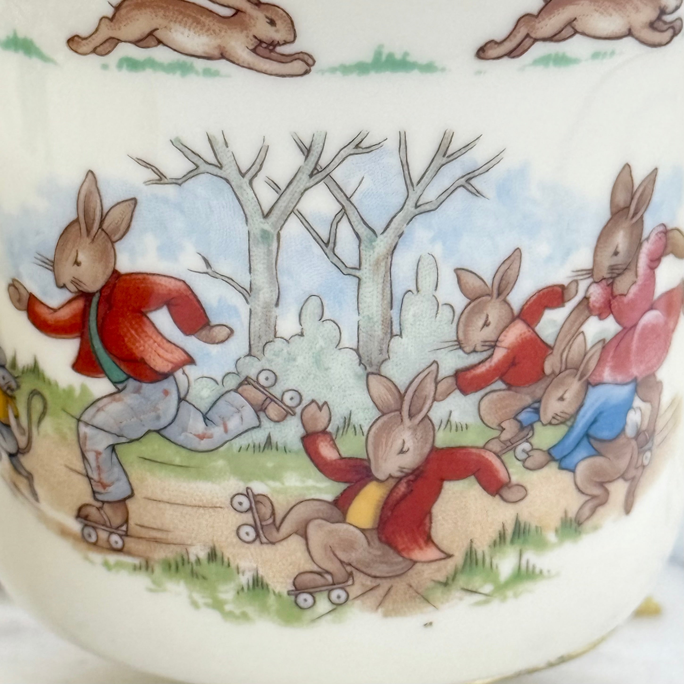 Vintage Campsite Royal Dalton Bunnykins Rabbit / Bunny Plate, Bowl and Cup Set