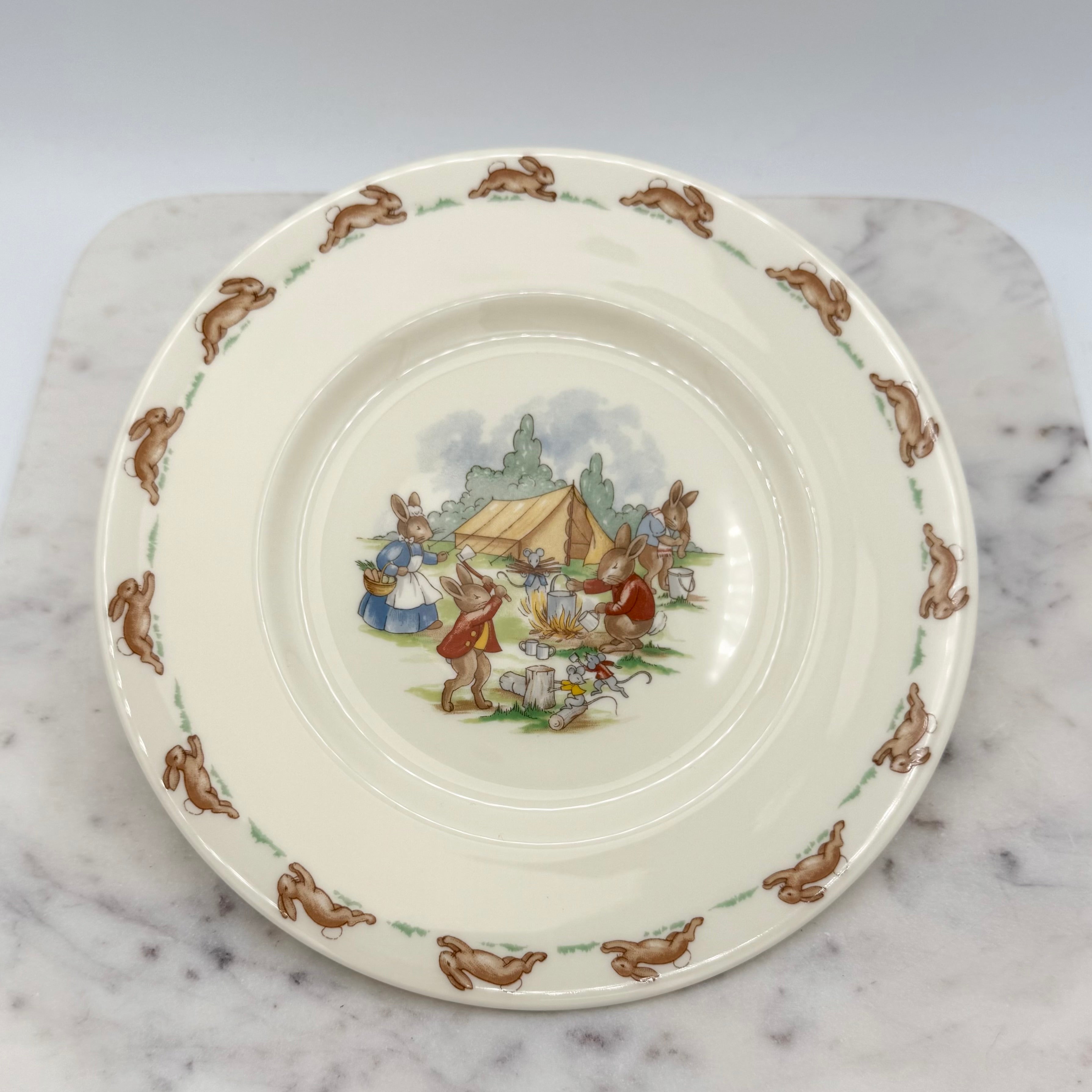 Vintage Campsite Royal Dalton Bunnykins Rabbit / Bunny Plate, Bowl and Cup Set