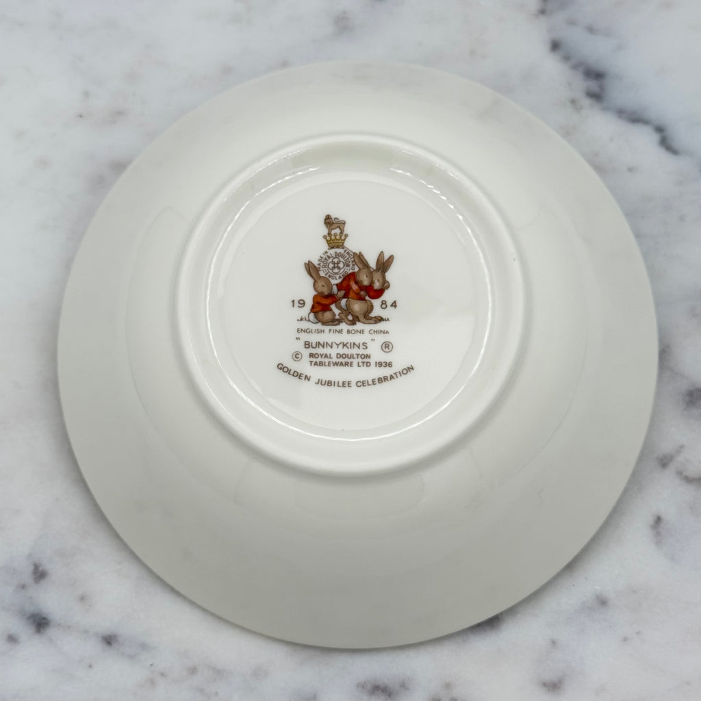 Vintage Campsite Royal Dalton Bunnykins Rabbit / Bunny Plate, Bowl and Cup Set