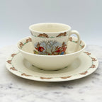 Vintage Campsite Royal Dalton Bunnykins Rabbit / Bunny Plate, Bowl and Cup Set