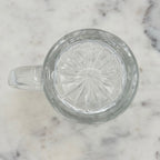 Vintage Paul Sebastian 24% Lead Crystal Coffee Cut Facet Leaf Design, Set of 4